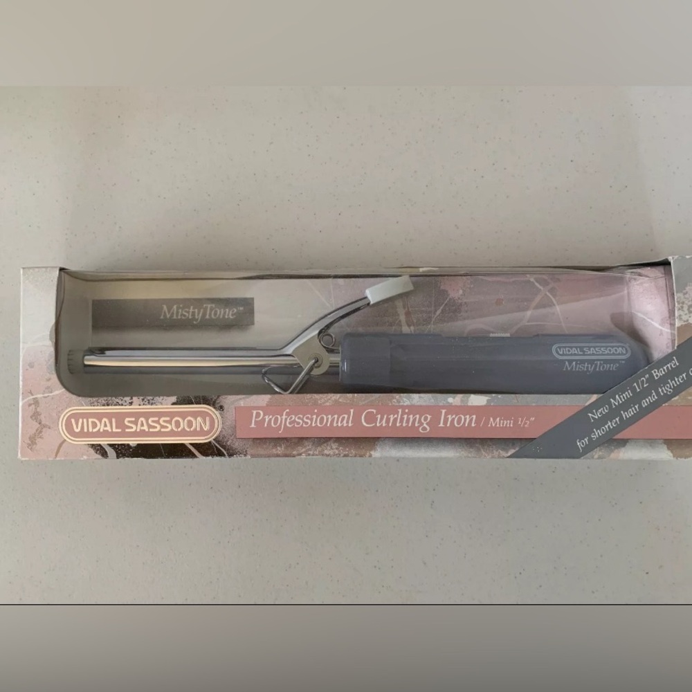 VIDAL SASSOON Vintage MistyTone Mini 1/2” Professional Curling Iron Model VS-143